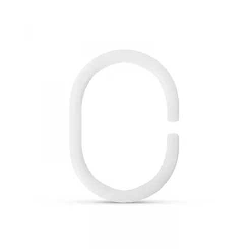 Zuhanyfüggöny-karika - műanyag, ovális - 12 db / csomag                                               BX11520B