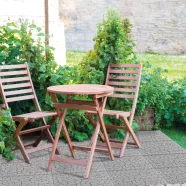   Kerti járólap - kőmintás - műanyag - 29 x 29 cm - szürke - 4 db / csomag                              BX11533B