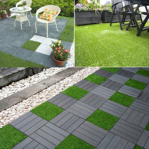 Műfű padlóburkolat - 30 x 30 cm - 11 db / csomag                                                      BX11547