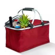   Thermo összecsukható bevásárlókosár - 49 x 28 x 25 cm - 21 L - piros                                  BX11549C