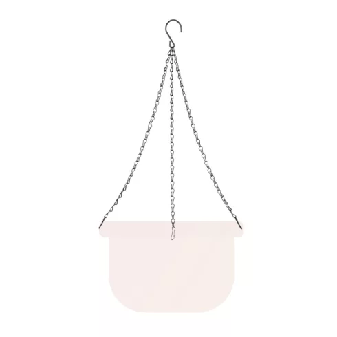 Virágcserép függesztőlánc - fém - fekete - 50 cm                                                      BX11561