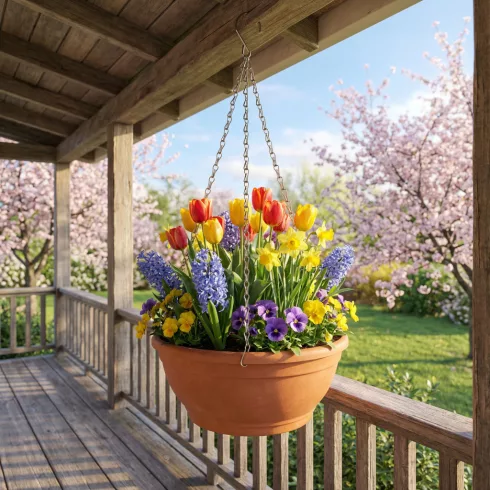 Virágcserép függesztőlánc - fém - fekete - 50 cm                                                      BX11561