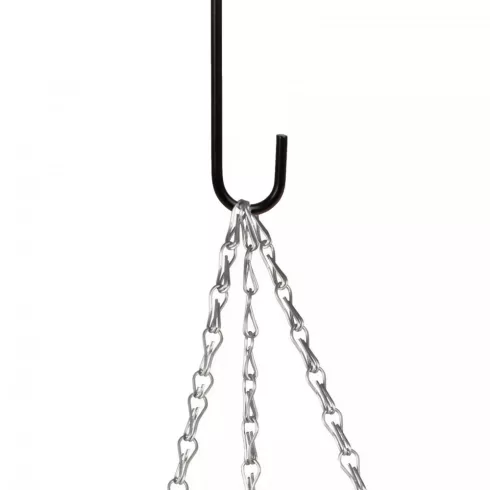 Virágcserép / kaspó akasztó - fekete - 30 x 4,5 cm                                                    BX11565B