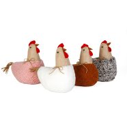   Textil dekoráció - tyúkanyó - 21 x 18 x 11 cm - 4 féle                                                BX11569
