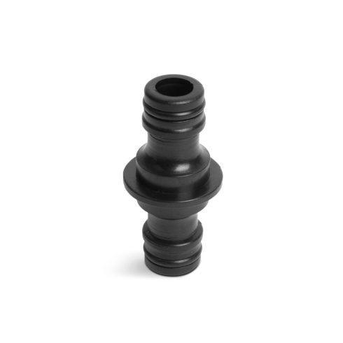 Tömlőcsatlakozó toldó - műanyag - fekete - 4,7 x 2,6 x 2,6 cm                                         BX11666