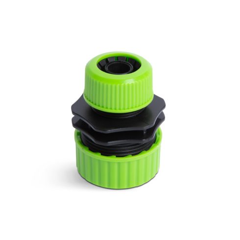 Tömlőcsatlakozó adapter - 1/2col - 3/4col - műanyag - zöld/fekete                                     BX11667