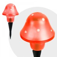   LED-es szolár gombalámpa - piros - 11 cm                                                              BX11704A