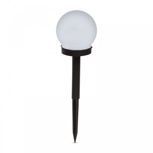 LED-es szolár lámpa - leszúrható - gömb alakú, hidegfehér - O10 cm                                    BX11711