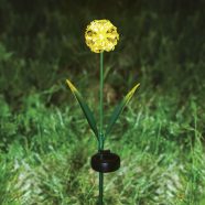   Leszúrható szolár virág - hortenzia - 2 féle - 25 melegfehér LED - 13 x 7 x 65 cm                     BX11738