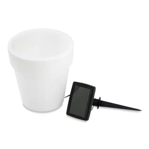 Szolár virágcserép - 4 hidegfehér LED - 16,5 x 19 cm                                                  BX11739