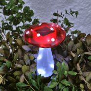   Leszúrható szolár gomba - 23,5 cm - 10 hidegfehér LED                                                 BX11775
