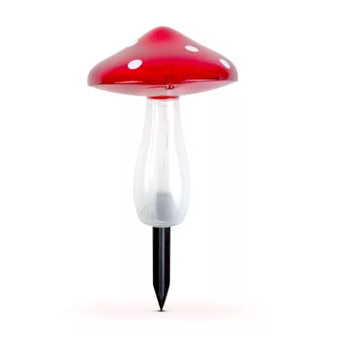Leszúrható szolár gomba - 23,5 cm - 10 hidegfehér LED                                                 BX11775