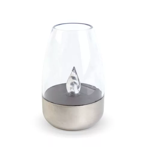 Szolár lámpa - gyertya - lángeffekt - 1 melegfehér LED - 6 x 9 cm                                     BX11776