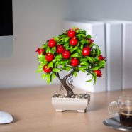   Műnövény dekoráció - gránátalma - 18 x 24 cm                                                          BX11867