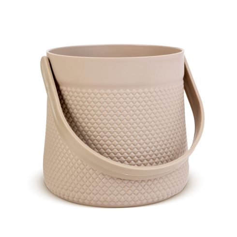 Dekorációs kaspó - füllel - 11 x 18 cm - 4 féle                                                       BX11872