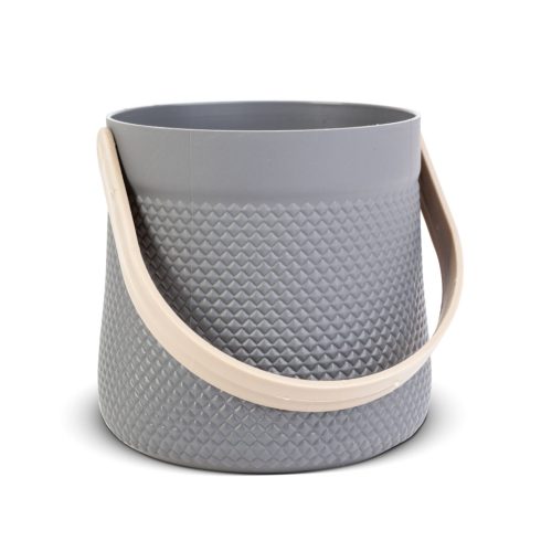 Dekorációs kaspó - füllel - 11 x 18 cm - 4 féle                                                       BX11872