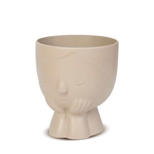 Dekorációs kaspó - arc - 9 x 10 cm - 5 féle                                                           BX11873