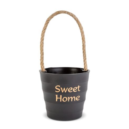 Dekorációs cserép - madzaggal - 9 x 8 cm - 4 féle                                                     BX11885