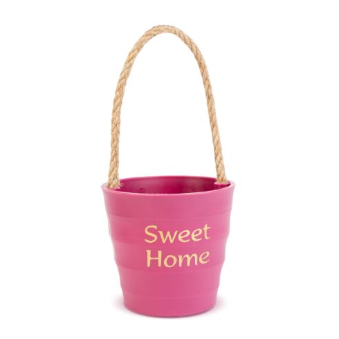 Dekorációs cserép - madzaggal - 9 x 8 cm - 4 féle                                                     BX11885