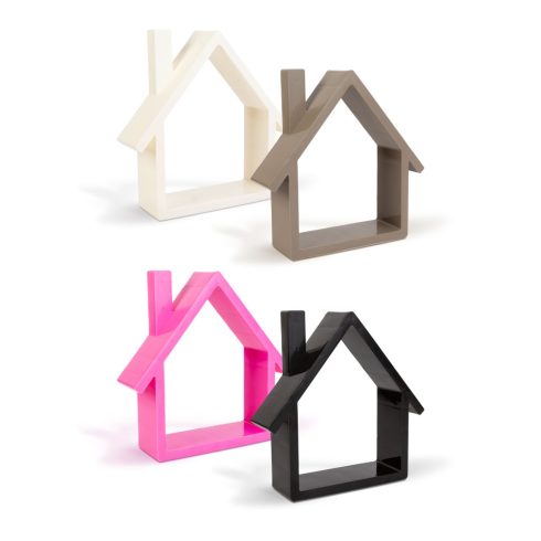 Fali dekoráció - házikó - 24 x 24 cm - 4 féle                                                         BX11886