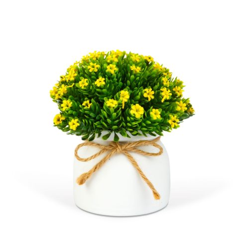 Műnövény dekoráció - apró virág - 3 féle - 18 x 8,5 cm                                                BX11894