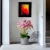 Műnövény dekoráció - orchidea - lila - 83 cm                                                          BX11899A