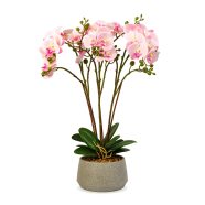   Műnövény dekoráció - orchidea - rózsaszín - 58 cm                                                     BX11900A