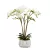Műnövény dekoráció - orchidea - fehér - 58 cm                                                         BX11900B