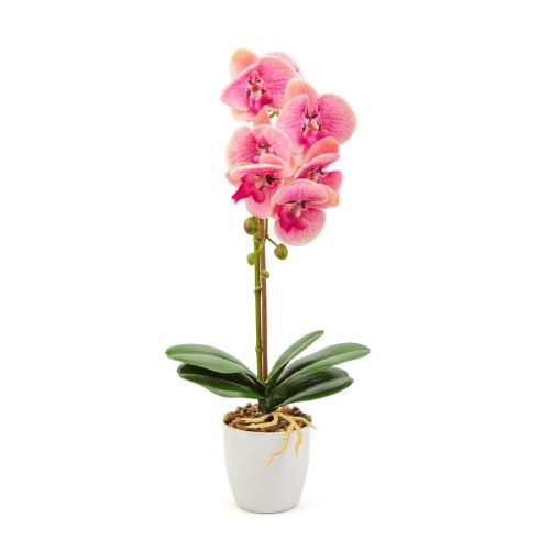 Műnövény dekoráció - orchidea - rózsaszín - 48 cm                                                     BX11901A
