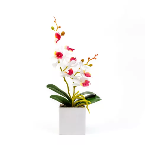 Műnövény dekoráció - orchidea - 3 féle - 37 cm                                                        BX11902