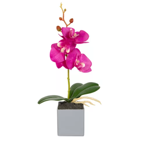Műnövény dekoráció - orchidea - 3 féle - 29,5 cm                                                      BX11914