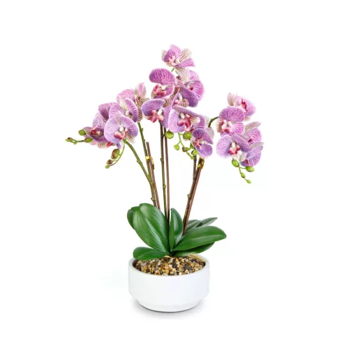 Műnövény dekoráció - orchidea - 5 féle - 56 cm                                                        BX11919