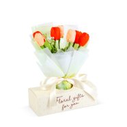   Műnövény dekoráció - tulipán - 24,5 x 11,5 x 40 cm                                                    BX11976