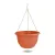 Műanyag függesztett cserép lánccal -  terrakotta - 30 x 18 cm                                         BX11993