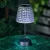 Szolár asztali lámpa - füst - hidegfehér LED - műanyag - 26 x 12 cm                                   BX13005B
