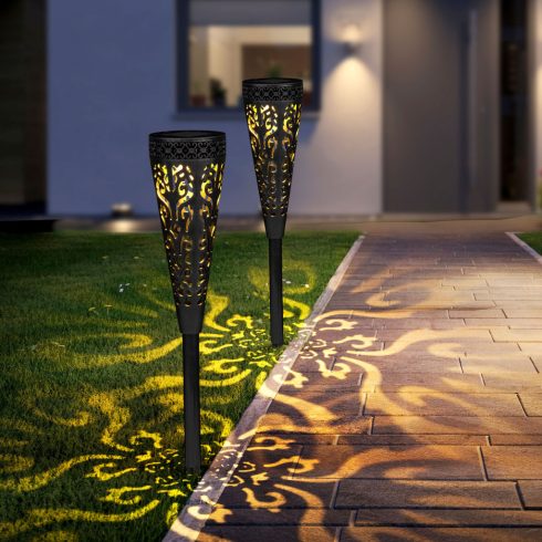 Leszúrható szolár lámpa - 1 melegfehér LED - 28,5 x 7 cm                                              BX13011