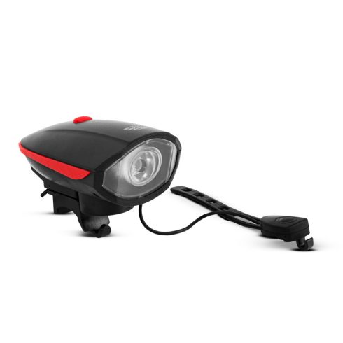 Kerékpár lámpa elektromos kürttel - XPE LED - 400 mAh - 450 lm - IP55                                 BX18582