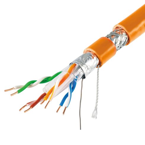 Vezeték SF/UTP fali Cat.6A (500m) BC - 4P 23AWG SOLID - Fluke pass                                    BX20049