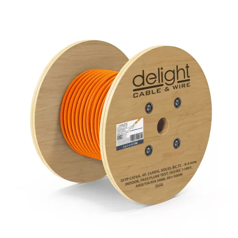 Vezeték SF/UTP fali Cat.6A (500m) BC - 4P 23AWG SOLID - Fluke pass                                    BX20049