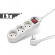   3-as elosztó kapcsolóval 250 V - 10 / 16 A 1,5 m                                                      BX20221