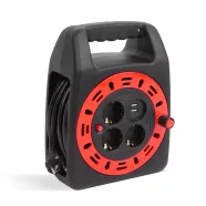   Kábeldob műanyag tartóval - 3 x 1,5 mm2 + 2 x USB - 15 m                                              BX20241