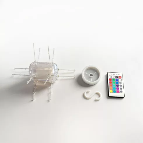 Varázs felhő lámpa - 16 RGB LED - 3 x AAA - 25 x 20 x 15 cm                                           BX20259