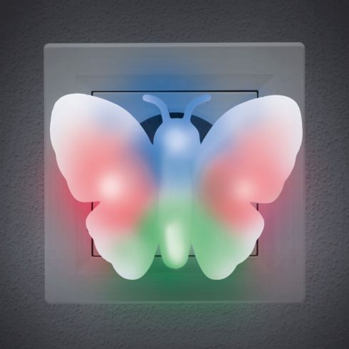 Színes LED irányfény Pillangó - 230 V                                                                 BX20295B