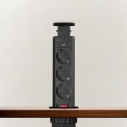   Rejtett elosztó 3-as matt fekete                                                                      BX20430MB