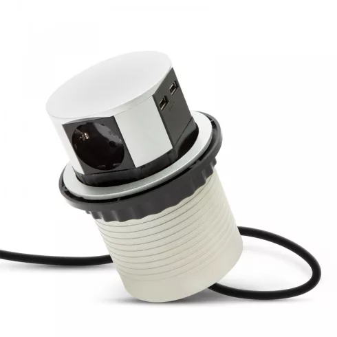 Elosztó - rejtett, 3-as + USB-A + Type-C                                                              BX20433