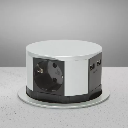 Elosztó - rejtett, 3-as + USB-A + Type-C                                                              BX20433