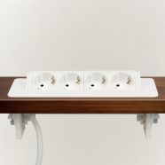   Rejtett elosztó - 4-es - Felnyíló kivitel - fehér                                                     BX20446WH