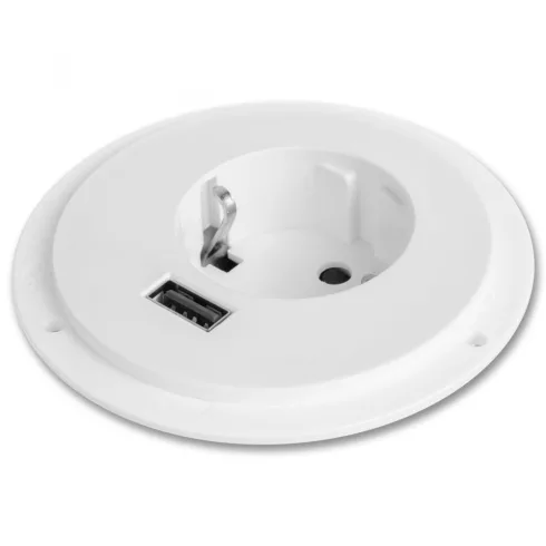 Rejtett - beépíthető konnektor + USB - fehér                                                          BX20461WH