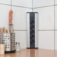   Sarokelosztó 5 x 250V, 16A alumínium ház                                                              BX20482