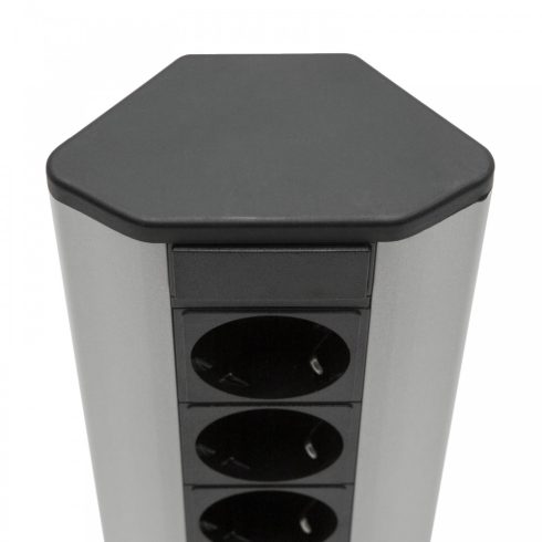 Sarokelosztó 5 x 250V, 16A alumínium ház                                                              BX20482